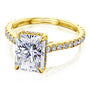 Kobelli London Collection Raine 2.7ct Radiant Moissanite Cathedral Engagement Ring