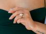 Kobelli Margaux Bridal Set with the 2mm Plain Gold Kyoto Ring