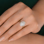 Ophelia ring from the August Collection on a hand