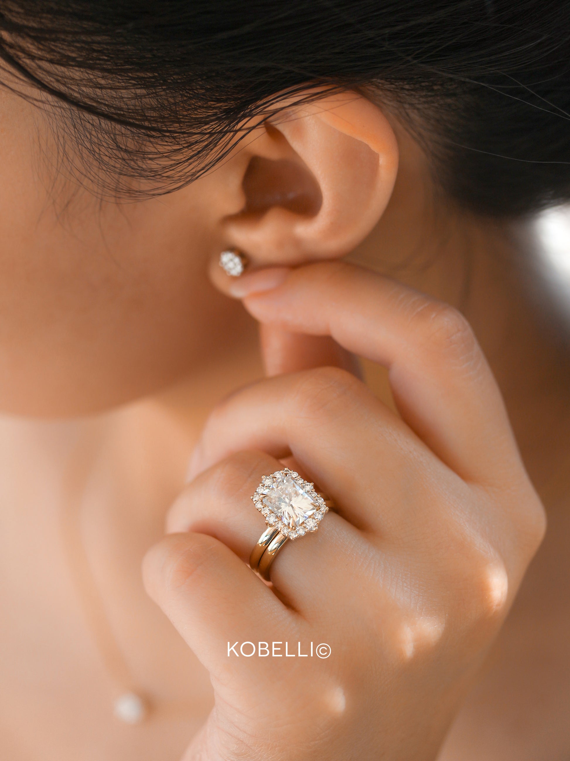 3.1 Carat Moissanite Raina Bridal Set