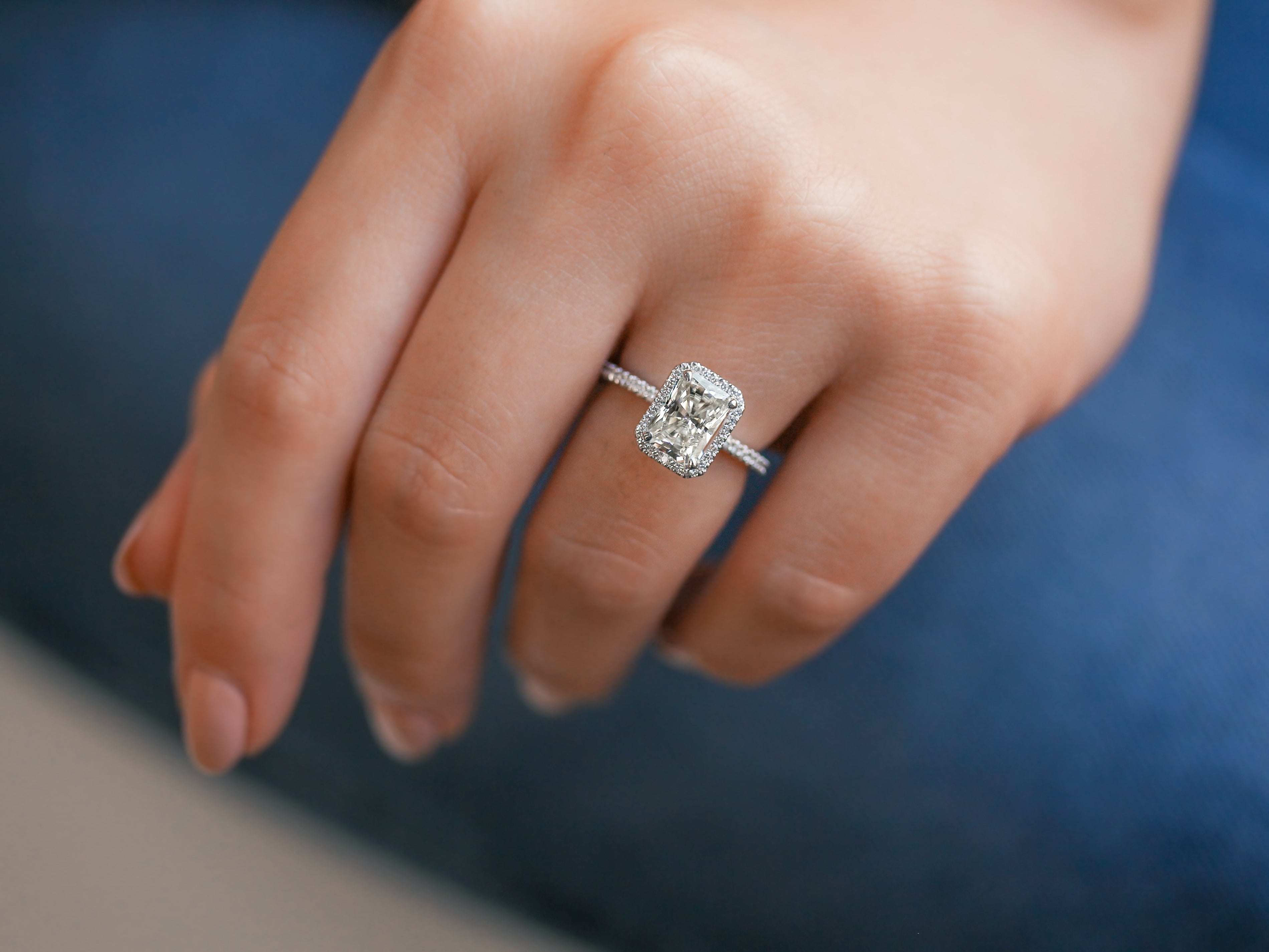Kobelli Rhona Moissanite Engagement Ring