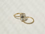 Kobelli Hexagon Halo 3.50ct Emerald Moissanite and Diamond Rings