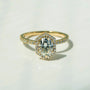 Kobelli Hexagon Halo 1.5ct Oval Moissanite and Diamond Rings