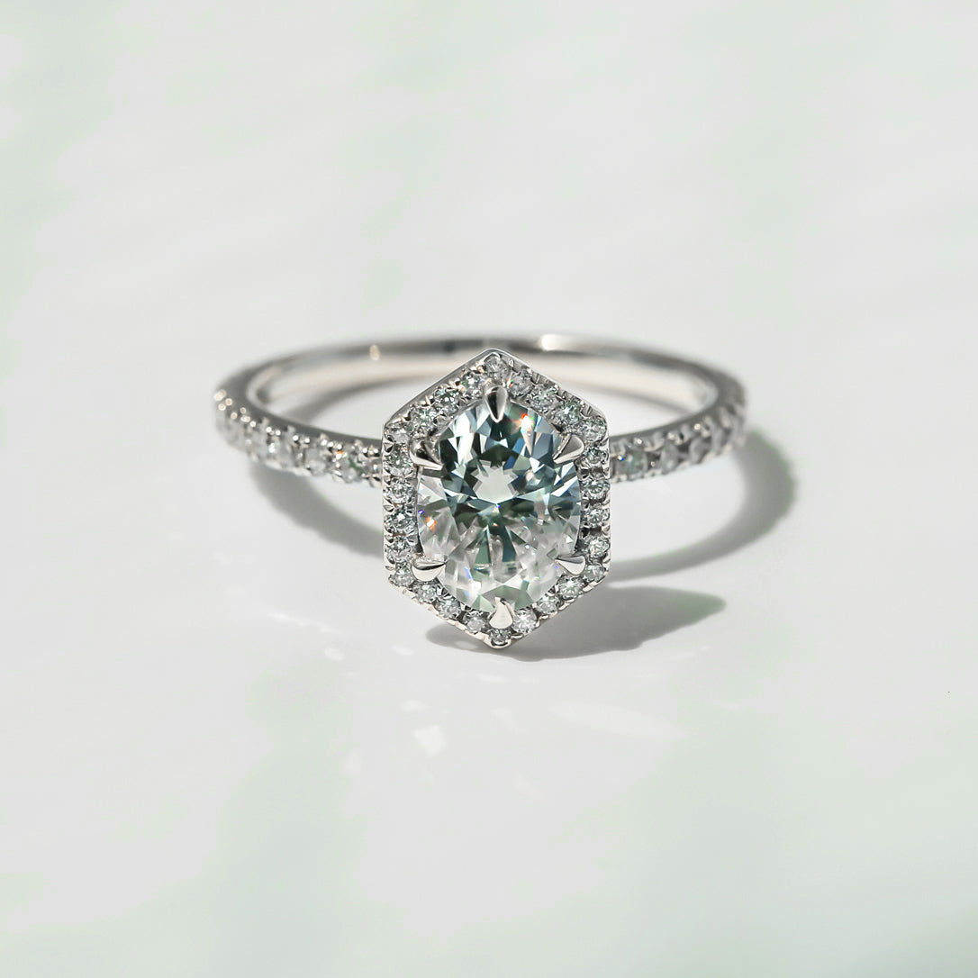 2 Carat Moissanite Omala Ring