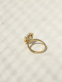 Kobelli Hexagon Halo 3.1ct Round Moissanite & 0.50ct Diamond Engagement Ring in 14k Gold - Saturday Collection