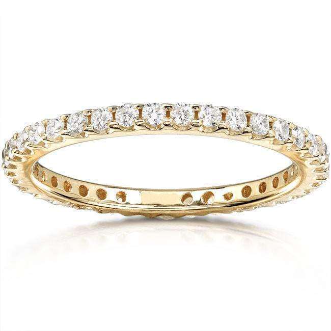 Kobelli Round Diamond Eternity Band 1/2 carat (ctw) in 14K Yellow Gold