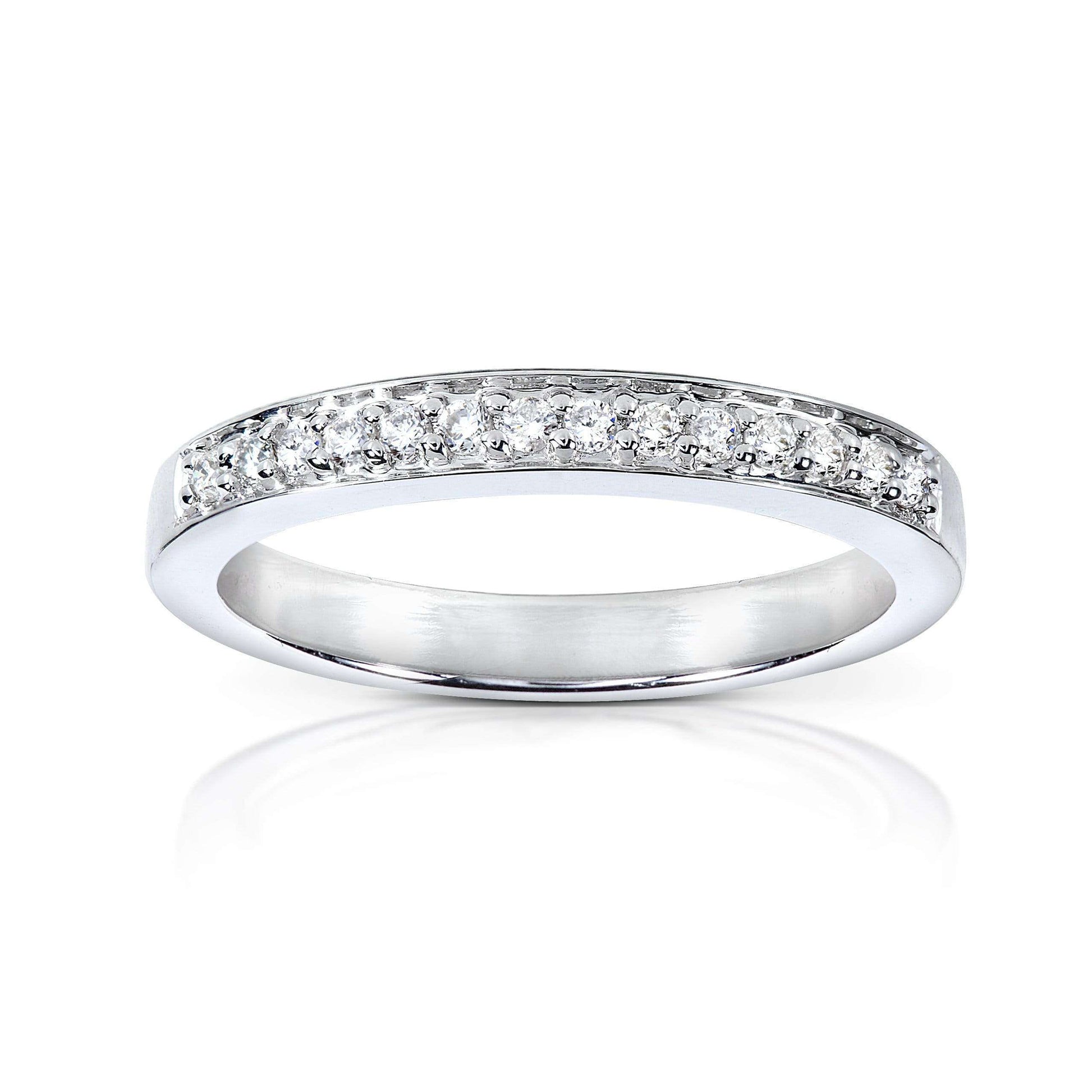 0.12 Carat Natural Diamond Pavé Ring