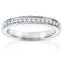 Kobelli Diamond Wedding Band 1/8 carat (ctw) in 14K White Gold