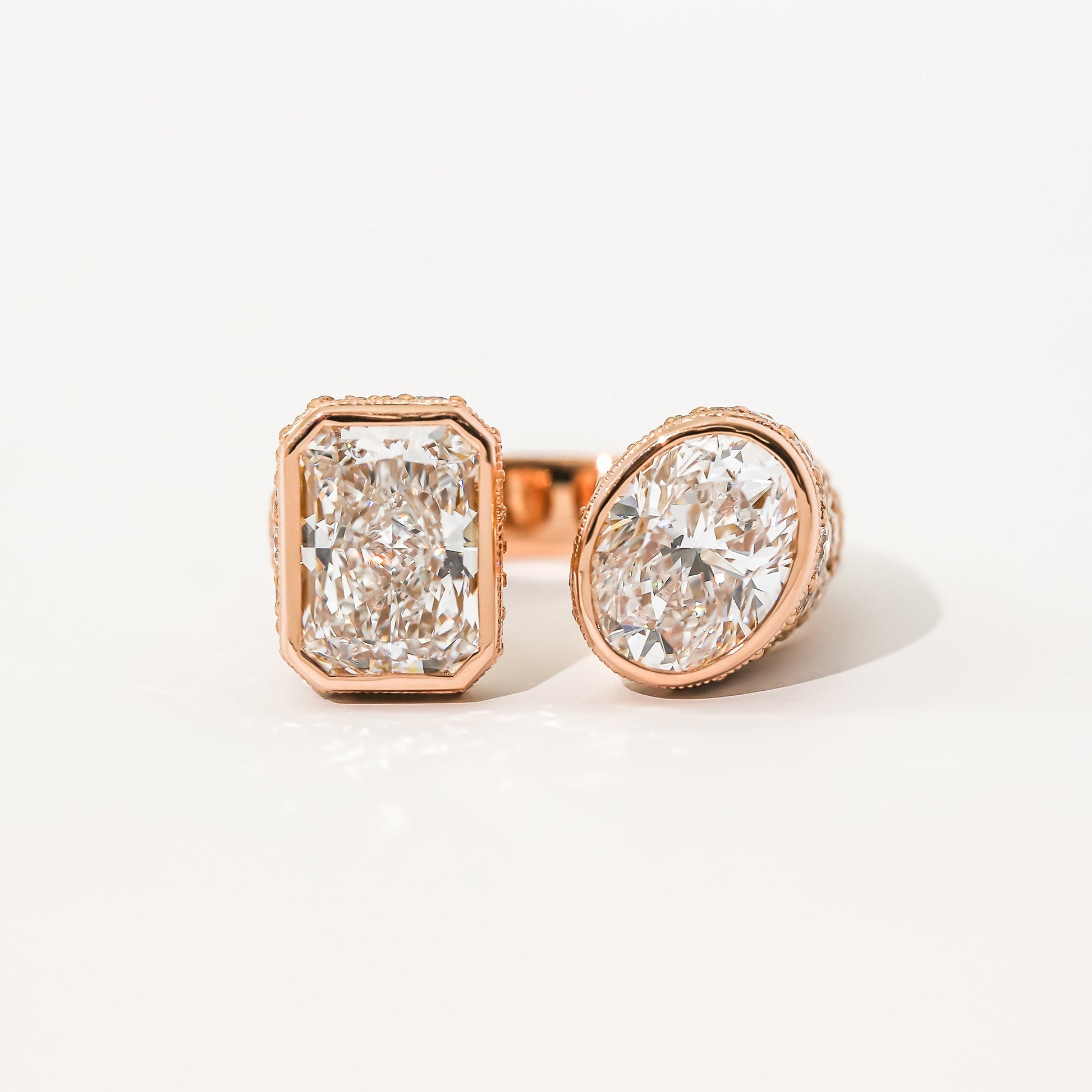 Kobelli Custom Tailored Toi et Moi Diamond Ring