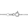 white gold lightweight cable chain - spring ring clasp