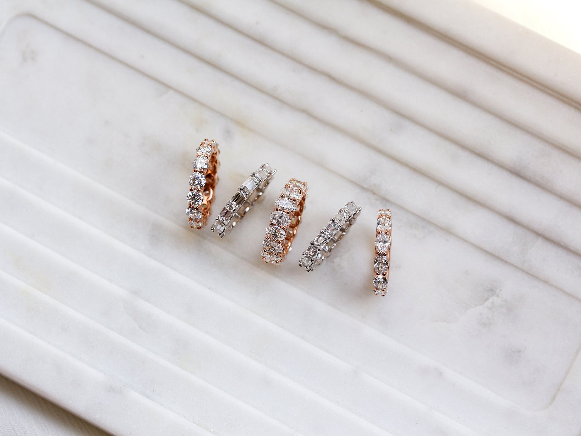 5mm Lab Grown Diamond Eternity East-West Ring