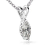 Kobelli Diamond Solitaire Marquise 1/4 Carat in 14K White Gold 61477-25