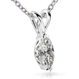Kobelli Diamond Solitaire Marquise 1/4 karat i 14K hvidguld 61477-25