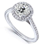 Kobelli Round-cut  Diamond Halo Engagement Ring 1 1/4 Carat (ctw) in 14k White Gold