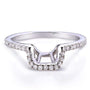 Kobelli Contoured Diamond Wedding Band 1/5 Carat (ctw) in 14k White Gold