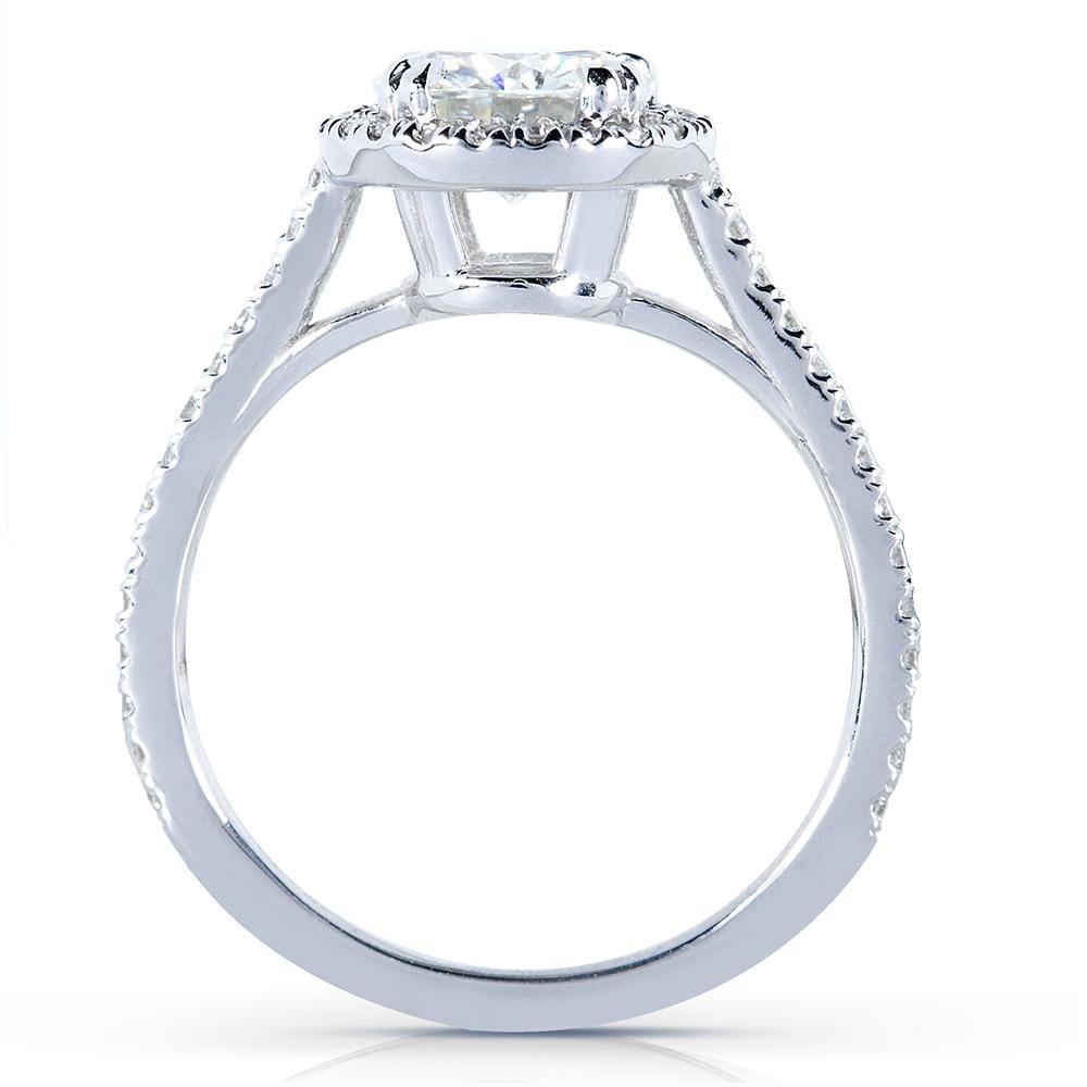 Kobelli Round-cut  Diamond Halo Engagement Ring 1 1/4 Carat (ctw) in 14k White Gold