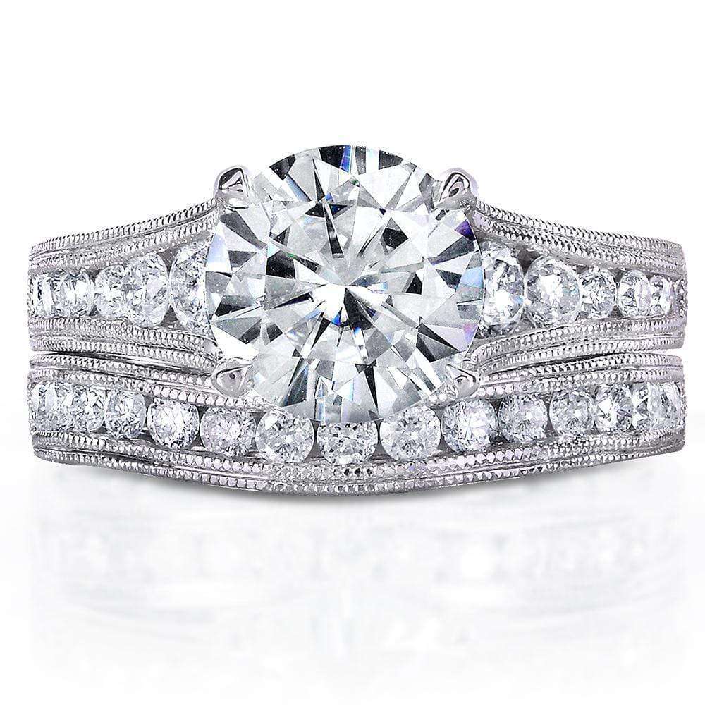 2.8 Carat Moissanite Half Eternity Winter Set