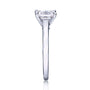 Kobelli Emerald Moissanite Bridal Ring Set 1 CTW 14k White Gold