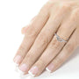 Kobelli 1/5ct.tw Curved Diamond Band 14k White Gold (61761 Series)