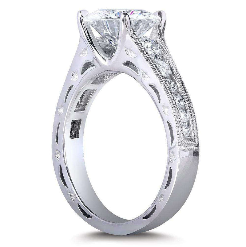 Moissanite & Channel Diamond Bridal Set
