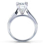 Kobelli Cushion-cut Moissanite Bridal Set with Round-Brilliant Diamond 1 2/5 CTW 14k White Gold