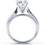 Kobelli Radiant-cut Moissanite Bridal Set with Round-Brilliant Diamond 2 1/8 CTW 14k White Gold