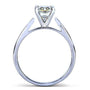 Kobelli Radiant-Cut Moissanite Solitaire Engagement Ring 1 1/5 CTW 14k White Gold