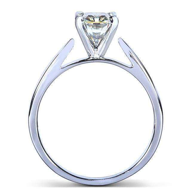 Kobelli Radiant-Cut Moissanite Solitaire Engagement Ring 1 1/5 CTW 14k White Gold