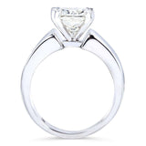 Kobelli Moissanite 2 Carat Solitaire Extra Wide Engagement Ring in Solid Gold