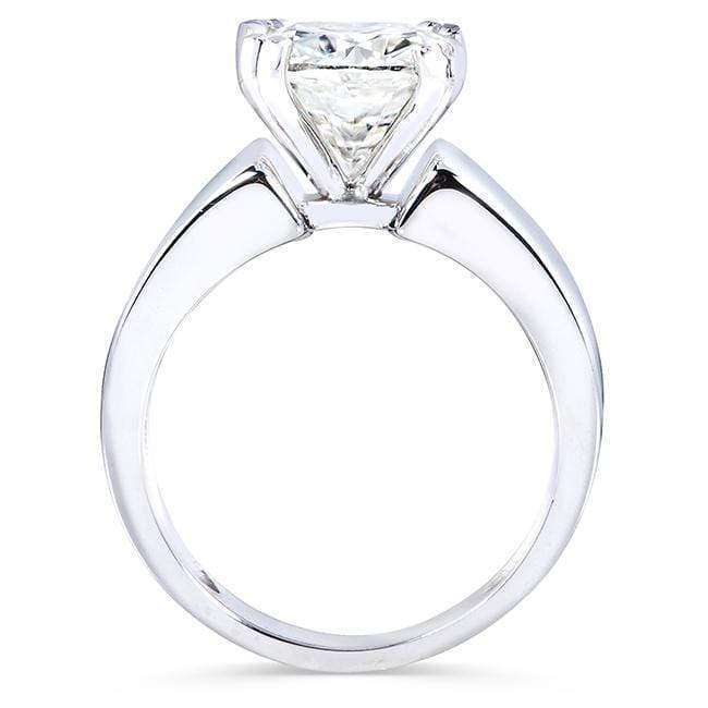 Kobelli Cushion-Cut Moissanite Solitaire Engagement Ring 2 4/5 CTW 14k White Gold