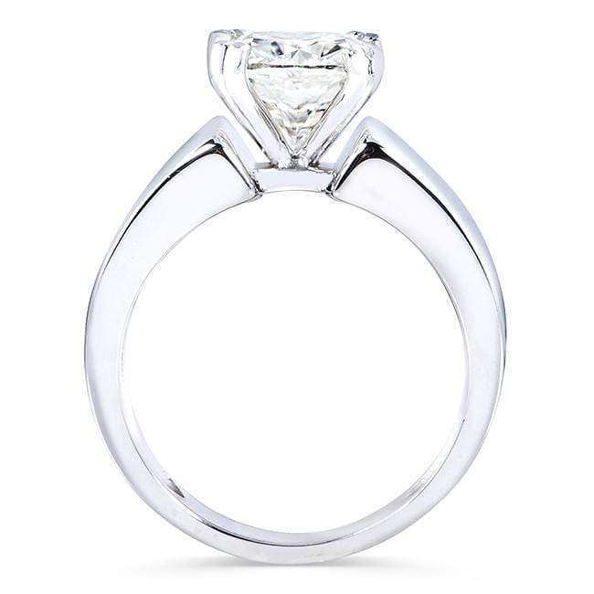 Kobelli Round Moissanite Solitaire Engagement Ring 2 CTW 14k White Gold