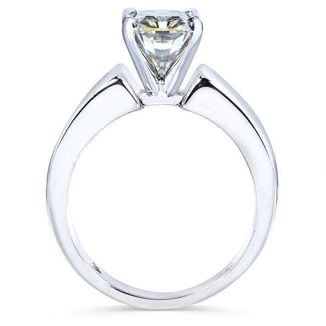 Kobelli Radiant-Cut Moissanite Solitaire Engagement Ring 2 3/4 CTW 14k White Gold