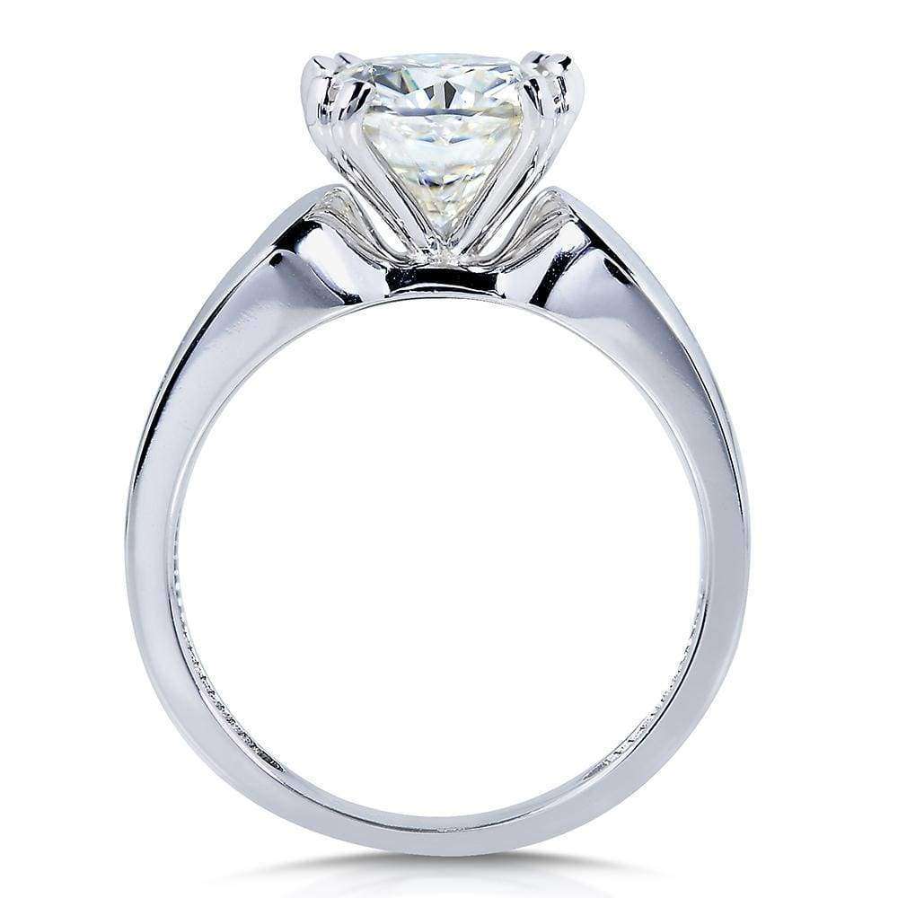 Kobelli Cushion-Cut Moissanite Solitaire Engagement Ring 2 CTW 14k White Gold