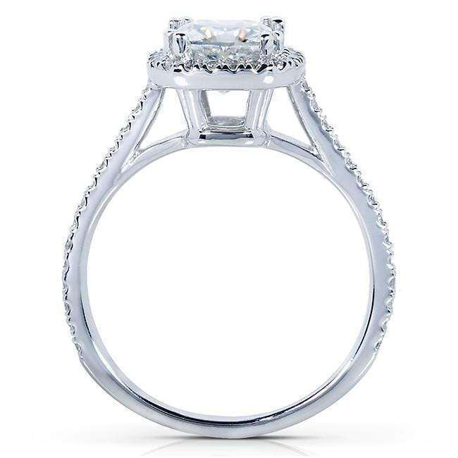 Kobelli Cushion-cut Moissanite Engagement Ring with Diamond 1 1/3 CTW 14k Gold