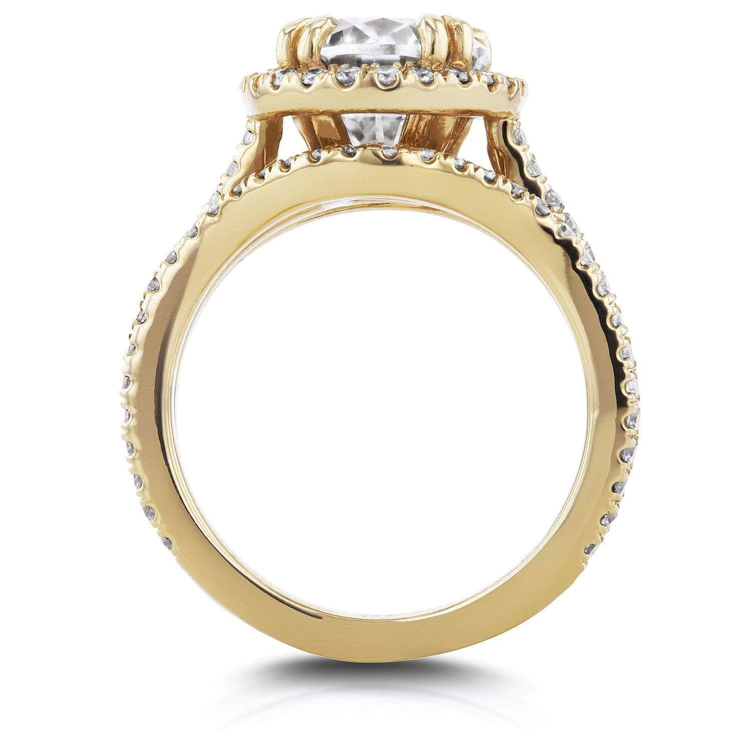 3.6 Carat Moissanite Oval Bridal Set