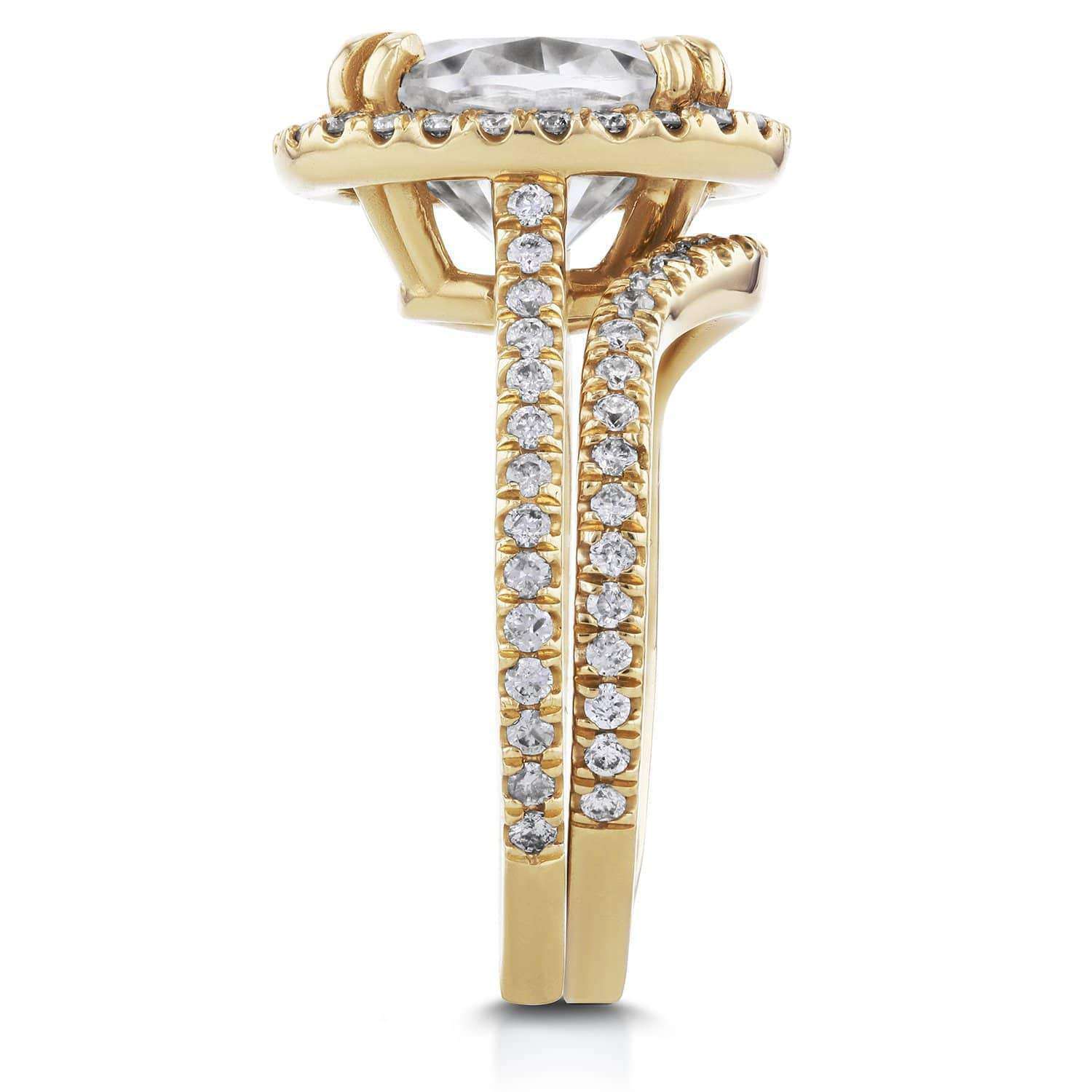 3.6 Carat Moissanite Oval Bridal Set