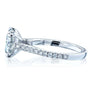 Kobelli Round Moissanite Ring 14k White Gold (2 1/5 CTW)