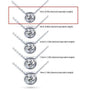 Kobelli Round Bezel Moissanite Solitaire Necklace 14K Gold 16" Chain (5mm 1/2ct DEW)