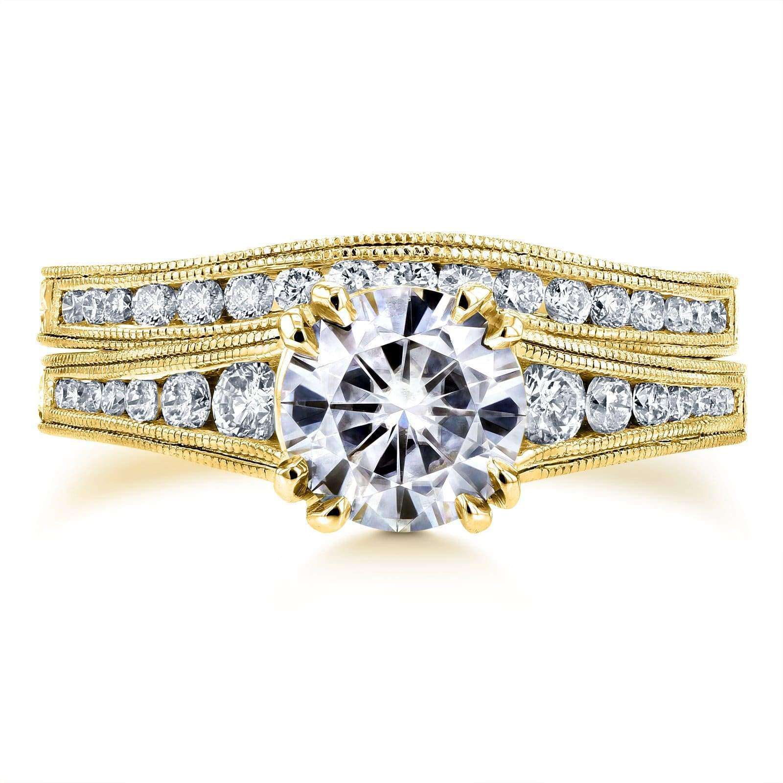 1.45 Carat Moissanite Augustina Bridal Set (DEF/VS)