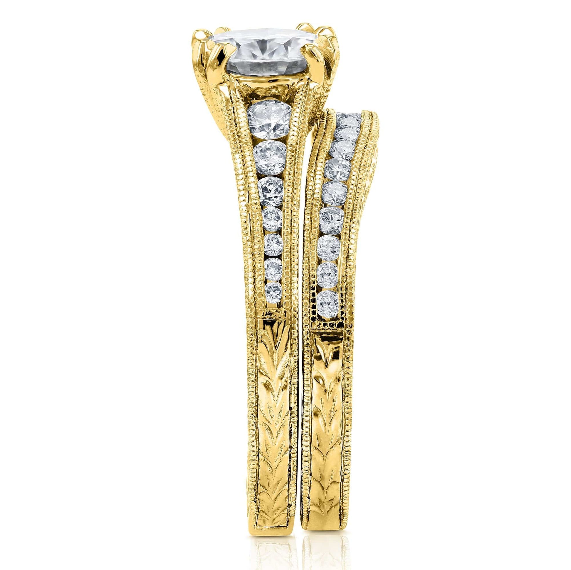 1.45 Carat Moissanite Augustina Bridal Set (DEF/VS)