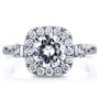 Kobelli Forever One Moissanite Multi Stone Pinched Shank Ring (1-2/5ct TGW)