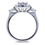 Kobelli Forever One Moissanite Multi Stone Pinched Shank Ring (1-2/5ct TGW)