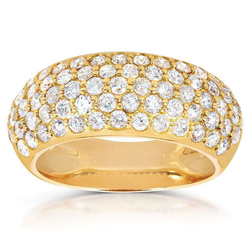 Kobelli Round-cut Diamond Band 1 1/4 carat (ctw) in 14K Yellow Gold