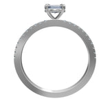 Oval Petite Ring - Lab Diamonds